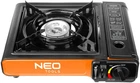 Плитка газова портативна , 2.1кВт, п’єзорозпал, 150г/год, кейс Neo Tools (tur0001265)