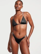 Купальник Victoria's Secret Double Shine Strap Bikini Чорний M