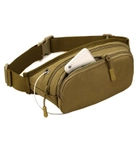Сумка тактическая поясная повседневная sandwich bag Protector Plus khaki - изображение 1