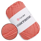 Пряжа YarnArt Macrame Персик №160, поліестеровий шнур 2 мм, нитка для в'язання гачком і спицями, поліестер 100%