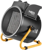 Теплова гармата електрична Neo Tools, 5кВт, 80м2, 588м3/год, 380В, керамічний нагрівальний елемент (PTC), чорний, 4.22кг (90-064)
