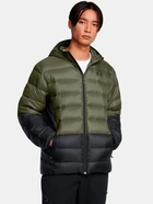 Пуховик короткий чоловічий Under Armour Legend Down Hooded Jacket 1385837-390 l, оливковий
