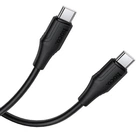 Дата-кабель Hoco X124 Bien silicone Type-C to Type-C 60W (1m) Black