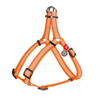 Шлея для собак Waudog Waterproof з QR-паспортом/світловідбиваюча M 20 мм х 50-80 см Помаранчевий (26622858)