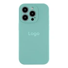 Чохол Silicone Case Full Size with Frame для iPhone 13 Pro Max 21.Sea Blue