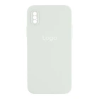 Чохол Silicone Case Square Full Camera для iPhone X/Xs 09.White