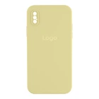 Чохол Silicone Case Square Full Camera для iPhone X/Xs 60.Crem Yellow