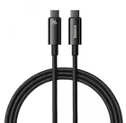 USB кабель на 240W Type-C на Type-C BASEUS Tungsten Gold Fast Charging (2m, 240W). Black