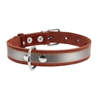 Ошейник Collar со светоотражающей лентой 20 мм х 32-40 см Коричневый (01556 Col)