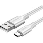 Кабель Ugreen US287 USB 2.0 AM-Type-C M 1.5 м 60W QC 3.0 White (60122)