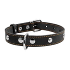 Ошейник Collar одинарный с украшениями 20 мм х 32-40 см Черный (01351 Col)