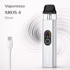 Pod система электронная сигарета Vaporesso XROS 4 Silver до 30 Вт подик на 1000 мАч многоразовая электронка с верхней заправкой