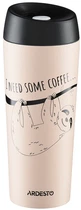 Термокухоль Ardesto Coffee time Bradypus 450 мл Бежевий (AR2645DBE)