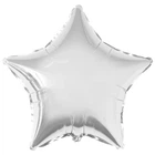 Фольгированый воздушный шар Звезда серебряная 18" (45 см)