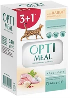 Влажный корм для кошек Optimeal с кроликом в белом соусе 85 г