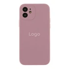 Чохол Silicone Case Full Size with Frame для iPhone 12 68.Blackcurrant