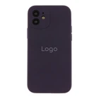 Чохол Silicone Case Full Size with Frame для iPhone 12 82.Elderberry