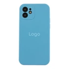 Чохол Silicone Case Full Size with Frame для iPhone 12 24.Azure