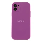 Чохол Silicone Case Full Size with Frame для iPhone 12 43.Grape