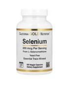 Селен бездріжджовий, 200 мкг, California Gold Nutrition, 180 рослинних капсул