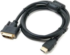 Кабель HDMI (M) - DVI-D (M, 24-pin), 1.8 м, чорний, Atcom (3808)