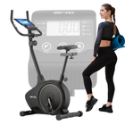 Велотренажер Gymtek XB1400 золотой. Магнитный, до 130 кг, 12 программ, для дома, кардио