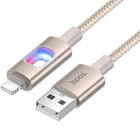 Дата-кабель Hoco U144 New USB to Lightning 2.4A (1.2m) Gold