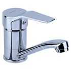 Смеситель для кухни кухонный прямой гусак на гайке MJ Ø40 150мм AQUATICA MJ-1B135C (9744100) (OPT-6911)