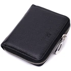 Гаманець ST Leather З натуральної шкіри Чорний (22449)