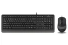 Комплект Fstyler Sleek Multimedia Comfort F1010, Black/Grey, клавиатура+мышь A4Tech (teh0020657)