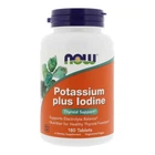 Йодид калия, Potassium Plus Iodine, Now Foods, 180 таблеток NOW-01452