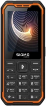 Мобильный телефон Sigma mobile X-style 310 Force TYPE-C, черный/оранжевый, 2 Nano-SIM, дисплей 2.8' цветной (240x320), моноблок,