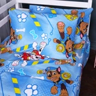 Простынь MirSon Бязь 17-0780 Paw Patrol blue 150 х 220 см (2200011258409)