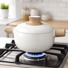 Кастрюля антипригарная 2,3 л кованый алюминий Milk WL-232303