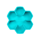 Миска для кошек и собак WAUDOG Silicone для медленного питания, голубой - 450 мл,