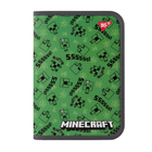 Папка для зошитів зелена на блискавці Minecraft Creepers. Папка майнкрафт кріпер пластикова В5 Yes