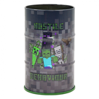 Стакан-подставка бочка YES Minecraft металл 708376 органайзер для канцелярии ручек и карандашей фломастеров