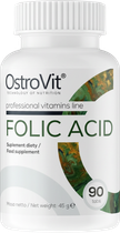 Витаминно-минеральный комплекс OstroVit Folic Acid 90 таблеток (5902232619256)
