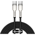 Кабель Baseus Cafule Metal Type-C to Type-C 100W 2m Black (CATJK-D01) [71408]