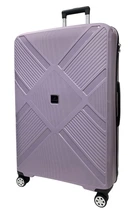 Чемодан Madisson Snowball 53103 большой L, 102 л, полипропилен, 4 колеса 360°, кодовый замок, 74x50x30 см Сиреневый