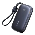 Павербанк Baseus 20000mAh 22.5W Павербанк Baseus EnerFill FC21 Qpow 3 Ultra зі швидкою зарядкою, Портативний зовнішній акумулятор, порти USB/Type-C/Lightning, LED-дисплей, кабель Type-C to Lightning (E0027M00) Чорний
