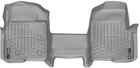 Килимки Weathertech Grey для Ford F-150 (mkXII) 2010-2014 (all cabs)(без важеля 4x4)(коротка консоль)(з повітроводами ззаду)(2 кріплення)(цілісний)(1 ряд) (WT 464091)