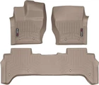 Килимки Weathertech Beige для Land Rover Range Rover (mkIV)(L405) 2012-2017 (без консолі на 2 ряду) (WT 454801-454803)