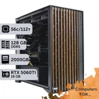 Комп'ютер Power Up #46 для Premiere Pro/AMD EPYC 7453 x2/128 GB/HDD 6 TB/SSD 2TB/GeForce RTX 5060Ti 16GB для анімаційного дизайну та відеомонтажу та постобробки