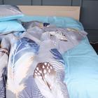 Простынь MirSon Бязь 17-0743 Blue Feathers 220 х 240 см (2200010844733)