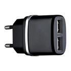 Зарядное устройство Hoco C12 USB Type-A 2.4A черное для стационарного использования