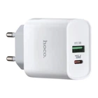 Зарядное устройство Hoco C80A PD20W QC3.0 2 порта USB Type-A Type-C белое