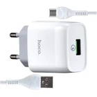 Зарядное устройство Hoco C12Q Quick Charge 3.0 Micro USB белое
