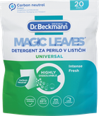 Еко-порошок у серветках для прання Dr. Beckmann MAGIC LEAVES Waschmittel-Blatter Universal Laundry detergent sheets, 25 шт