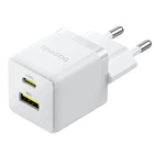 Зарядний блок живлення Type-C+USB Baseus Palm 30 W 20 V 3 А білий